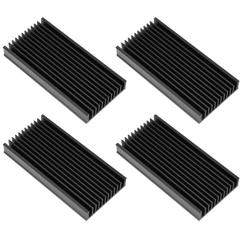 Generic 4 قطعة Q50x12.7x100 الألومنيوم بالوعة الحرارة برودة رقاقة زعنفة التبريد لشريحة لوحة دوائر كهربائية in Kuwait