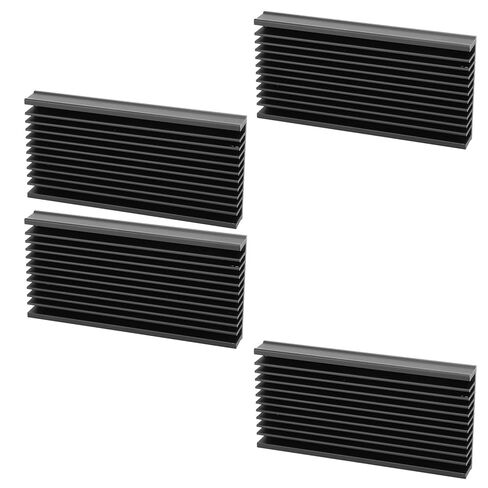 Generic 4 قطعة Q50x12.7x100 الألومنيوم بالوعة الحرارة برودة رقاقة زعنفة التبريد لشريحة لوحة دوائر كهربائية in Kuwait
