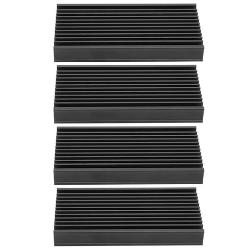 Generic 4 قطعة Q50x12.7x100 الألومنيوم بالوعة الحرارة برودة رقاقة زعنفة التبريد لشريحة لوحة دوائر كهربائية in Kuwait