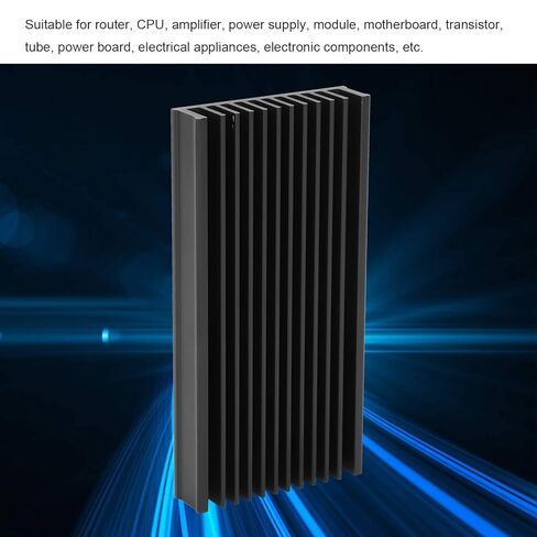 Generic 4 قطعة Q50x12.7x100 الألومنيوم بالوعة الحرارة برودة رقاقة زعنفة التبريد لشريحة لوحة دوائر كهربائية in Kuwait