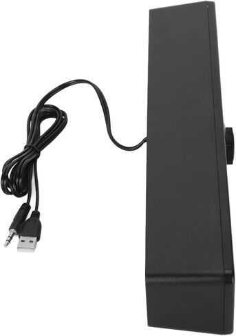 Yosoo Health Gear Computer Speakers for Desktop, USB Powered Stereo Soundbar Wired HiFi Clear Sound Volume Knob Mini Speakers for PC Laptop Tablet in Saudi Arabia