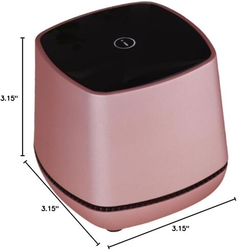 NUOBESTY مكبر صوت صغير محمول يعمل بمنفذ USB وسلك ذهبي وردي وصوت ستيريو صغير مع التحكم في مستوى الصوت ومكبر صوت كمبيوتر مدمج للكمبيوتر المحمول والمكتب المنزلي in Saudi Arabia