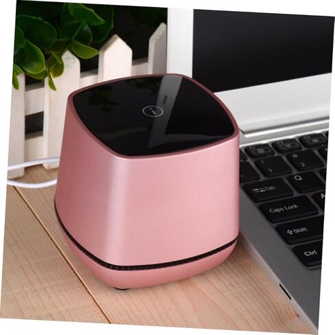 Portable Mini USB Computer Speakers with Bass Sound Compact Rose Gold Desktop Audio for Laptop Phone Home Office Small Wired Sound System with Volume Control in Saudi Arabia
