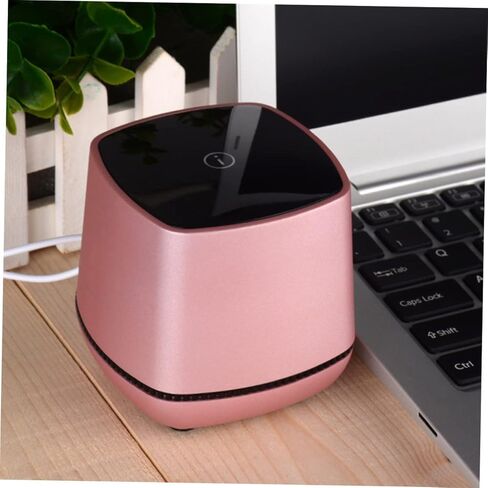 NUOBESTY Portable Mini USB Computer Speakers for Desktop and Laptop Rose Gold Small Wired Speaker with Bass Sound Compact Stereo Music Player with Volume Saving Design for Use in Saudi Arabia
