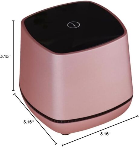 NUOBESTY Portable Mini USB Computer Speakers for Desktop and Laptop Rose Gold Small Wired Speaker with Bass Sound Compact Stereo Music Player with Volume Saving Design for Use in Saudi Arabia
