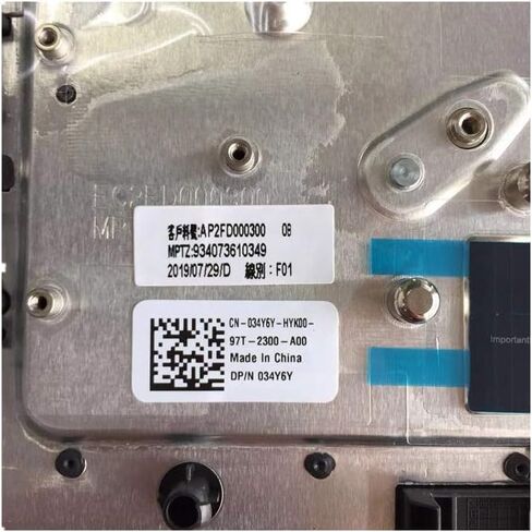 Replacement for Dell 3100 2in1 Chromebook Laptop Upper Case Palmrest Keyboard Touchpad Assembly Part 034Y6Y 34Y6Y Top Cover in Saudi Arabia