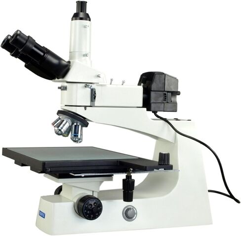 OMAX 40X-400X Plan Trinocualr Inspection Microscope with Super Large Mechanical Stage in Saudi Arabia