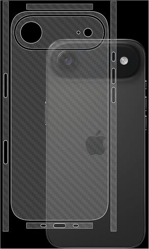 [عبوة من قطعتين من واقي الشاشة الخلفي لهاتف iPhone Air، وليس طبقة حماية هيدروجيل زجاجية لهاتف iPhone 17 Air، حافة ملفوفة بالكامل ورفيعة للغاية شفافة (متجمد) in Kuwait