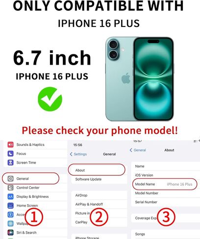 x واقي شاشة BESTSUIT لهاتف iPhone 16 Plus [ضوء أزرق] [تثبيت تلقائي] لهاتف iPhone 16Plus 6.7 بوصة زجاج مقسى مضاد للضوء الأزرق بدون فقاعة HD شفاف صلابة 9H مضادة للخدش in Kuwait