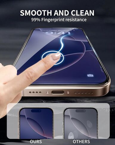 x واقي شاشة BESTSUIT لهاتف iPhone 16 Plus [ضوء أزرق] [تثبيت تلقائي] لهاتف iPhone 16Plus 6.7 بوصة زجاج مقسى مضاد للضوء الأزرق بدون فقاعة HD شفاف صلابة 9H مضادة للخدش in Kuwait