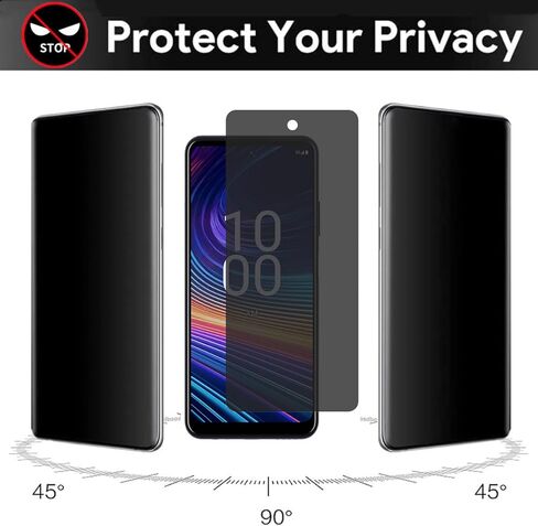 Privacy Screen Protector for Boost Mobile Celero 5G+ 2024 6.7" - [2-Pack] Anti-spy Anti-peeping Anti-Scratch Tempered Glass for Boost Celero 5G+ 2024 in Saudi Arabia