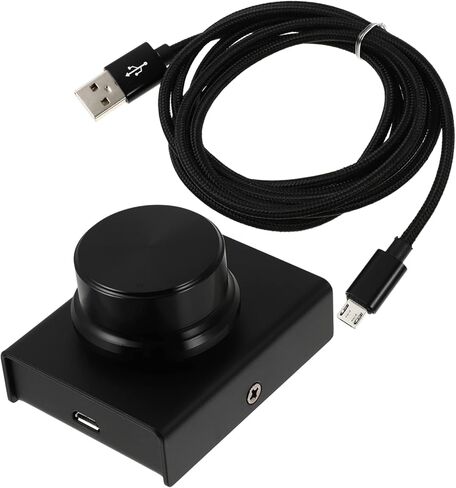 USB Volume Controller Knob for PC Multimedia Volume Adjuster with Mute Compatible with Windows Easy Plug Play in Saudi Arabia