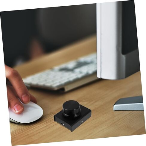 USB Volume Controller Knob for PC Multimedia Volume Adjuster with Mute Compatible with Windows Easy Plug Play in Saudi Arabia