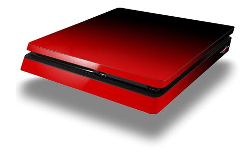 Vinyl Decal Skin Wrap compatible with Sony PlayStation 4 Slim Console Smooth Fades Red Black (PS4 NOT INCLUDED) in Kuwait