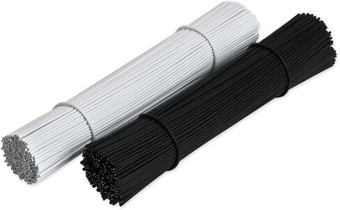 DS. DISTINCTIVE STYLE 6 Inch Twist Ties Set of 200 Bread Bag Ties Wire Twist Ties for Cord Management (Black and White (round shape)) in Saudi Arabia