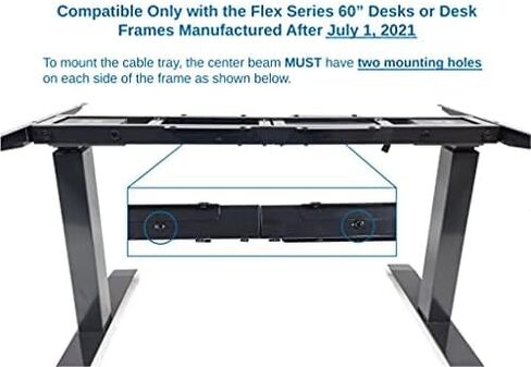 صينية إدارة الكابلات ApexDesk ​​- متوافقة فقط مع سلسلة Vortex مقاس 48 بوصة / 55 بوصة وسلسلة Flex مقاس 60 بوصة in Kuwait