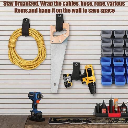 4 Pack Cord Storage Straps, Extension Cord Organizer, Heavy DutyStorage Straps for Garage Wall Organization,M in Saudi Arabia
