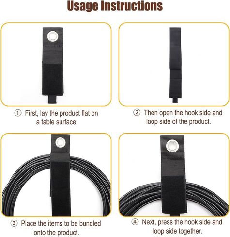 4 Pack Cord Storage Straps, Extension Cord Organizer, Heavy DutyStorage Straps for Garage Wall Organization,M in Saudi Arabia