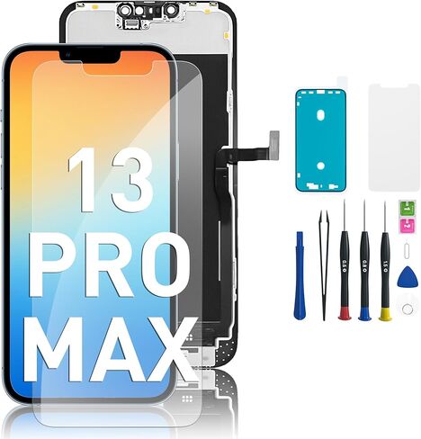 EXW for iPhone 12/12PRO Screen Replacement 6.1" Full HD LCD Display Digitizer, Quality Touch Screen with Repair Tools, Waterproof Seal Compatible with A2172, A2402, A2404,A2403, A2341, A2406, A2408 in Kuwait