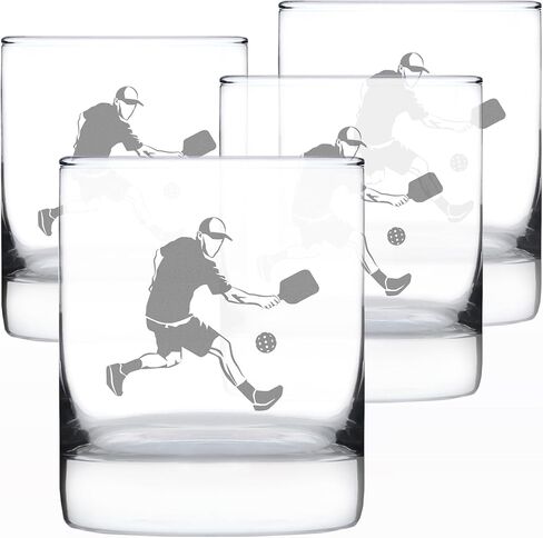 Pickleball Player Man Rocks Glass - هدايا وديكورات Pickleball للرجال - نظارات 10.25 أونصة in Kuwait