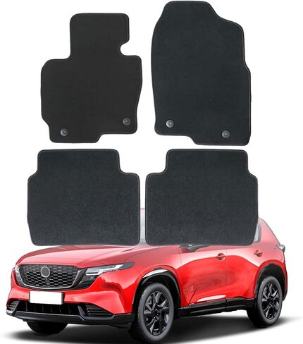 GXARTS Car Floor Mats Carpet Full Set Fit for Mazda 3 4-Door 2014 2015 2016 2017 2018 | All-Weather, Velour, Black | Waterproof ＆ Anti Sliding Back in Saudi Arabia