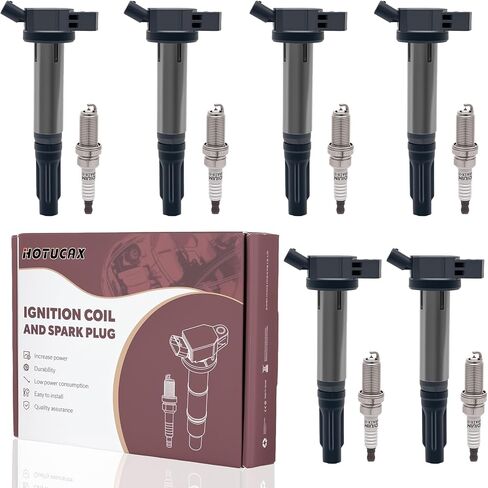 Set of 6 UF487 Ignition Coils and SP487 Iridium Spark Plug For TOYOTA Camry Avalon Highlander RAV4 Sienna Venza/Lexus IS350 ES300h NX300h ES350 RX350 RX450h in Saudi Arabia