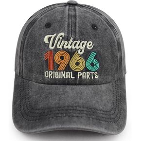 Gomthrpc Vintage 1963 Original Parts Hats for Men Women, Adjustable Washed Cotton Embroidered 60th Birthday Baseball Cap in Kuwait