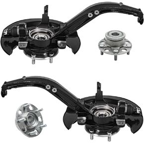 Detroit Axle - Front 4pc Wheel Bearing Hubs Kit for 07-09 Hyundai Entourage, 06-14 Kia Sedona, 2 Wheel Bearing & Hubs 2 Sway Bars 2006 2007 2008 2009 2010 2011 2012 2013 2014 Replacement in Kuwait