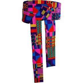 African Print Belt for Women Ankara Tradition Waist Belts One Size in Saudi Arabia