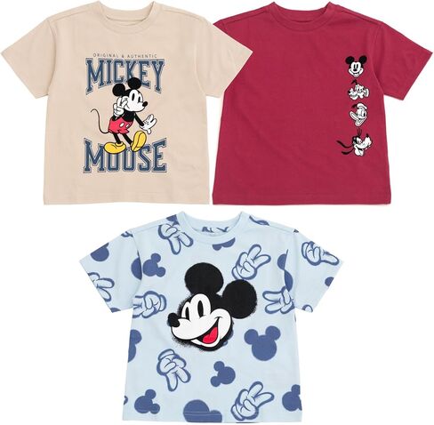 Disney Boys' Mickey Mouse 3-Pack T-Shirts in Saudi Arabia