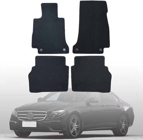 GXARTS Car Floor Mats Carpet Full Set Fit for Mercedes-Benz W212 E-Class 2012 2013 2014 2015 2016 | All-Weather, Velour, Black | Waterproof ＆ Anti Sliding Back in Saudi Arabia