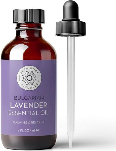 Bulgarian Lavender Essential Oil by Pure Body Naturals, 1 Fluid Ounce - 100% Pure, Independently Tested, Therapeutic Grade Lavender Essential Oil for Diffuser Aromatherapy in Kuwait