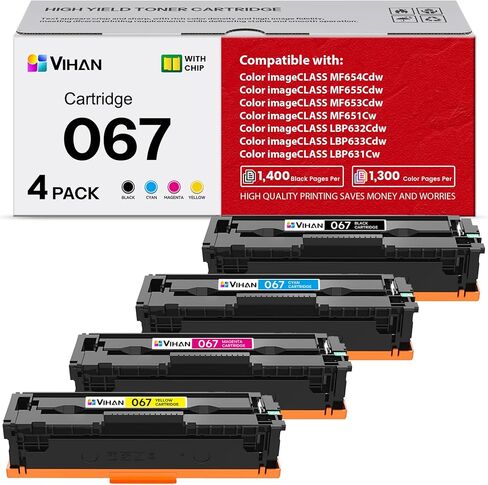 067H Black Toner Cartridge 1 Pack Replacement for Canon 067 067H Black imageCLASS LBP633Cdw MF656Cdw LBP632Cdw MF653Cdw MF654Cdw Printer Ink (1 Pack) in Saudi Arabia