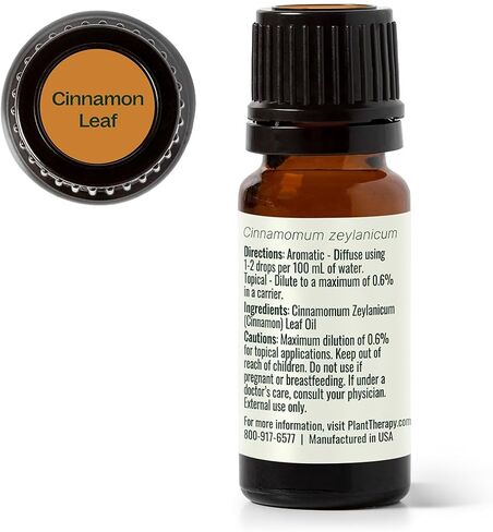 زيت أوراق القرفة العطري العطري من بلانت ثيرابي، 10 مل (14 مل) نقي 100%، غير مخفف، درجة علاجية in Saudi Arabia