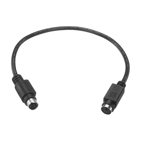9.8 Feet PS/2 Mouse and Keyboard Extension Cable - 28 AWG 6 Pin UL2464 Copper Wires Male to Female Extension Cable for PS/2 Round Mouse Keyboard, Black in Saudi Arabia