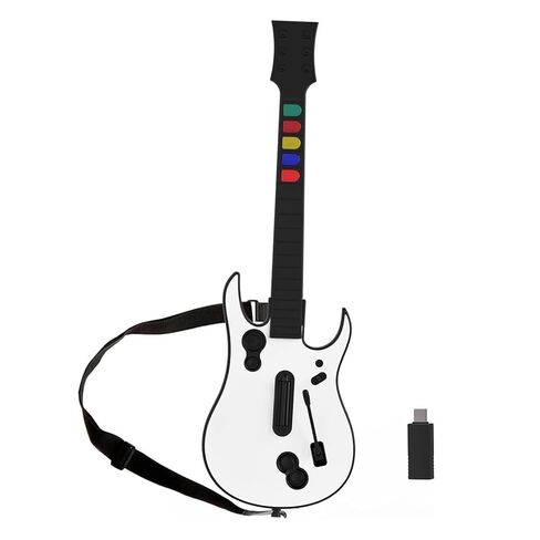 DOYO Wireless Wii Guitar Hero Controller for guitar hero and Rock Band Games, Compatible with All guitar Hero Games and Rock Band 2, Legends of Rock, Includes Adjustable Strap (Black) in Saudi Arabia
