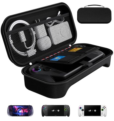 ivoler Carrying Case for RAZER EDGE Wi-Fi/5G/FOUNDERS EDITION, GAMING HANDHELD 6.8''2022 Portable Hard Shell Pouch Carrying Travel Game Bag for RAZER EDGE Accessories Holds 4 Game Cartridge (Black) in Kuwait