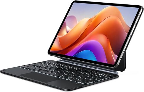 حافظة ORDA iPad Pro 11 بوصة مع لوحة مفاتيح (الجيل الرابع/الثالث/الثاني/الجيل الأول)، حافظة iPad Air 11 بوصة مع لوحة مفاتيح M3، M2(2025/2024) حامل ناتئ مغناطيسي عائم من الجيل الخامس/الرابع، نحيف للغاية، لوحة تتبع متعددة الإيماءات in Saudi Arabia