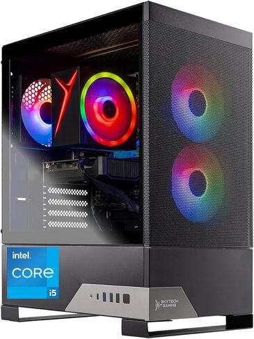 كمبيوتر الألعاب Skytech Gaming Nebula 2، Intel i5 14400F 2.5 جيجا هرتز، NVIDIA RTX 5050 8 جيجا، 1 تيرابايت NVMe SSD، 16 جيجا DDR5 RAM 5200، 650 وات ذهبي PSU، Wi-Fi، Win 11، سطح مكتب للألعاب in Kuwait