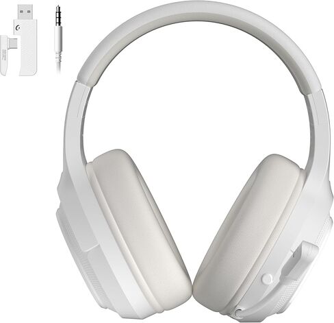 سماعة رأس لاسلكية للألعاب من COOLV لأجهزة PS5/PS4، والكمبيوتر الشخصي، وسماعات رأس للألعاب بتردد 2.4 جيجا هرتز وبلوتوث 5.3 مع ميكروفون لإلغاء الضوضاء، وزمن وصول منخفض 20 مللي ثانية، وبطارية 50+ساعة، من النوع C in Kuwait