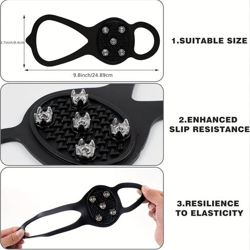 2pcs Anti-slip Clip Nails, Anti-cleats, Walking Traction Cleats, Mountaineering And Ice And Snow Equipment For Shoes in Saudi Arabia