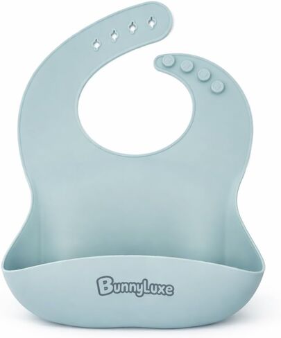 Silicone Baby Bibs – BPA-Free Waterproof, Adjustable Toddler Feeding Bibs Dishwasher Safe Easy Clean in Saudi Arabia