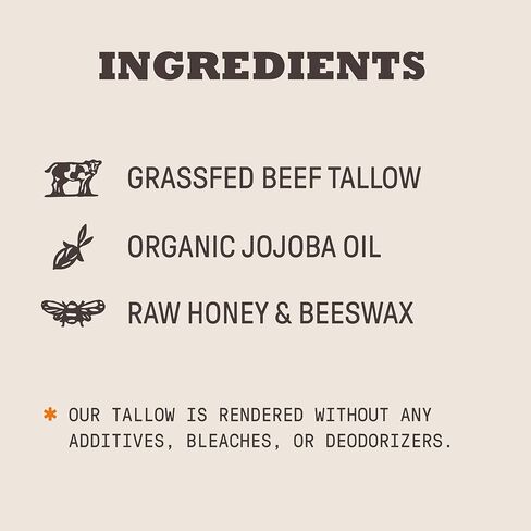 Relaxation Tallow Balm – With Lavender Essential Oil, Grassfed Beef Tallow, Raw Honey – Calming Balm – 2oz in Saudi Arabia