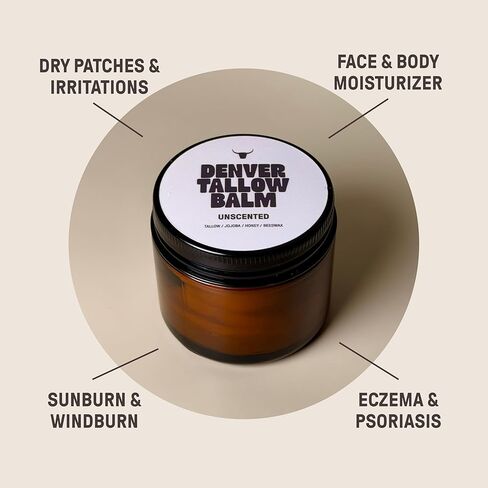 Relaxation Tallow Balm – With Lavender Essential Oil, Grassfed Beef Tallow, Raw Honey – Calming Balm – 2oz in Saudi Arabia