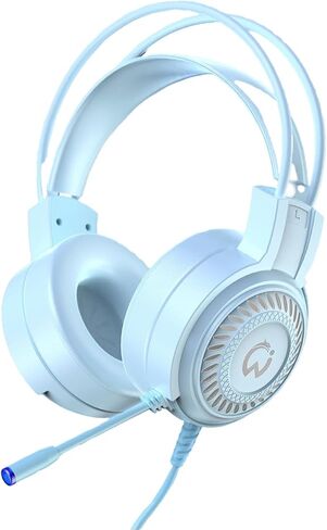 Headphones Wired with Microphone, Adjustable & Durable Wired Over Ear Headphones for Laptop and Computer, 3.5mm Jack, Black in Saudi Arabia