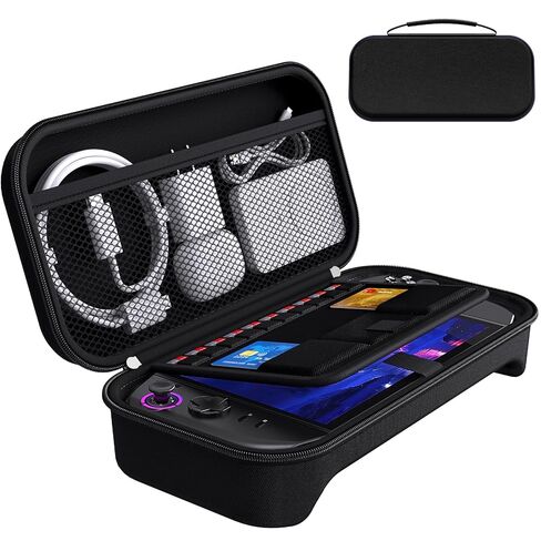 حافظة ivoler لجهاز Razer Edge & Backbone One/Playstation Edition وحدة تحكم الألعاب المحمولة، وحدة تحكم الألعاب المحمولة، حامل السفر المحمول، جيب شبكي إضافي لكابلات ملحقات بنك الطاقة - أسود in Saudi Arabia