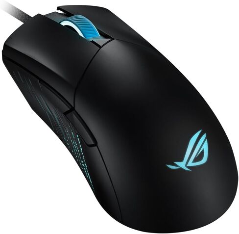ASUS ROG Gladius III Wired Gaming Mouse, 19K Optical Sensor, 19,000 DPI, 6 Programmable Buttons, RGB Lighting, ROG Switch Socket Design, Swappable Switches, Ergonomic, Black in Saudi Arabia