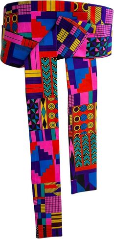 African Print Belt for Women Ankara Tradition Waist Belts One Size in Saudi Arabia