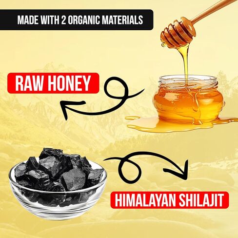 Ashraf Naturals King Honey Shilajit Plus - Premium Honey & Himalayan Shilajit Blend with Herbal Extracts, Natural Energy & Vitality Support,15 Sachets x 15g in Saudi Arabia