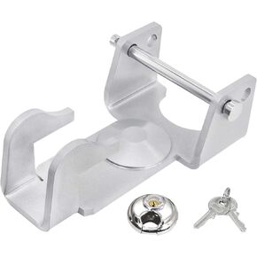 Zhenx Gooseneck Trailer Lock with Key Lock (Black), 2-5/16" Gooseneck Coupler Lock for Trailers, Livestock Haulers, and RVs, Fits All TL-50 Gooseneck Hitch Trailers